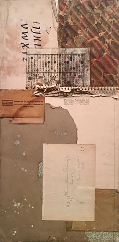crystal neubauer collage mixed media art salvaged antique paper contemporary modern art