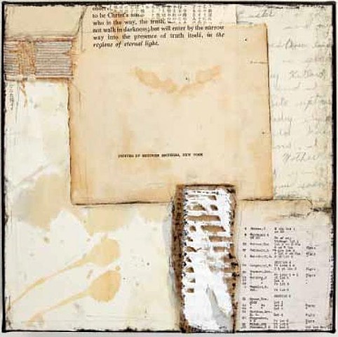 crystal neubauer collage mixed media art salvaged antique paper contemporary art