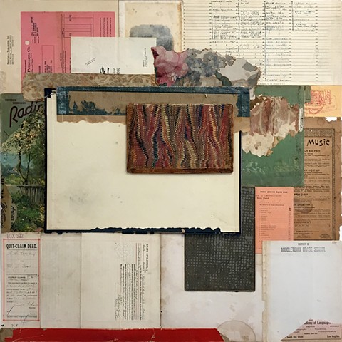 crystal neubauer collage mixed media art salvaged antique paper contemporary modern art