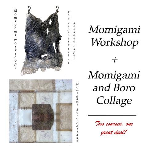 Momigami Workshop + Momigami and Boro Collage Bundle