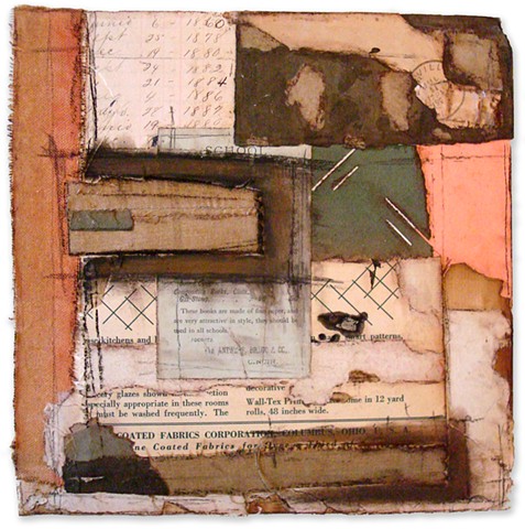 Crystal Neubauer Collage Mixed Media Abstract Fine Art Salvaged