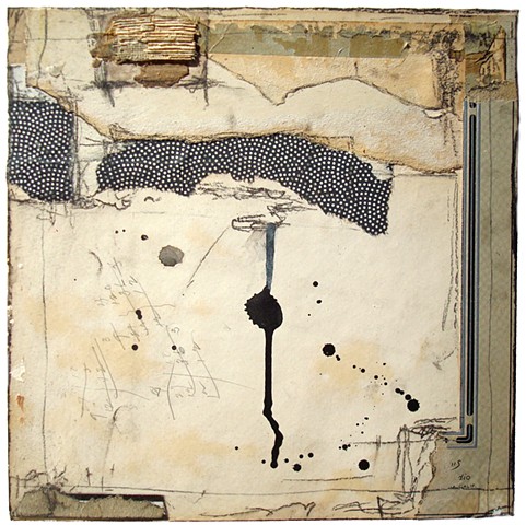 Crystal Neubauer Collage Mixed Media Fine Art Salvaged Material Altered
