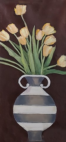 Yellow Tulips in Stripe