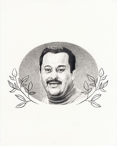 Celia Rocha drawing of deceased  friends and relatives