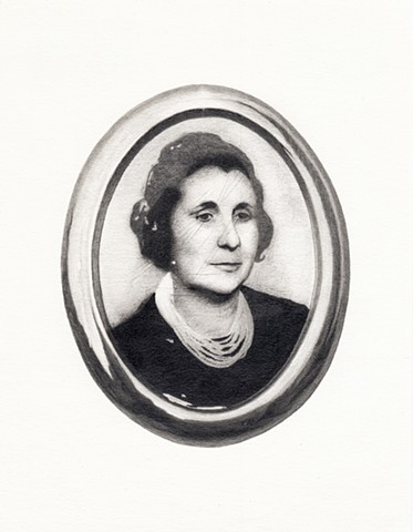 Celia Rocha prima Anita cousin graphite  on paper drawing
