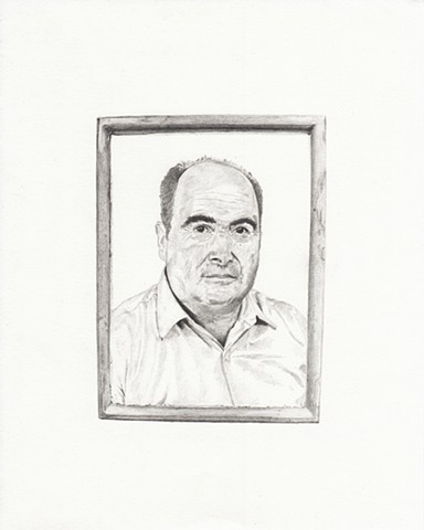 Celia Rocha drawing of deceased  friends and relatives