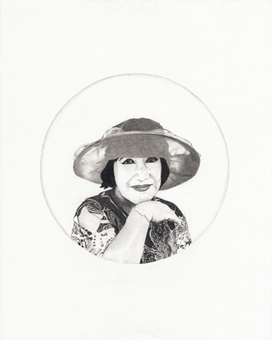 Celia Rocha drawing of deceased  friends and relatives