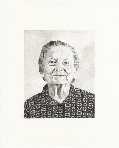 Celia Rocha drawing of deceased  friends and relatives