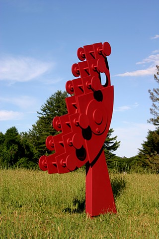 Receptor is a sculpture serving as tribute and omen to technology and the information age.