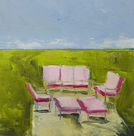 pink chairs