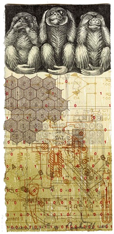 Saturation point etching/ lithograph- Carrie Ann Plank