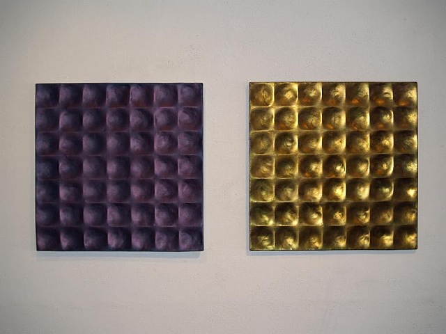 hammered panels / pair