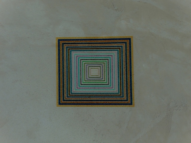 light deposit on smooth plaster