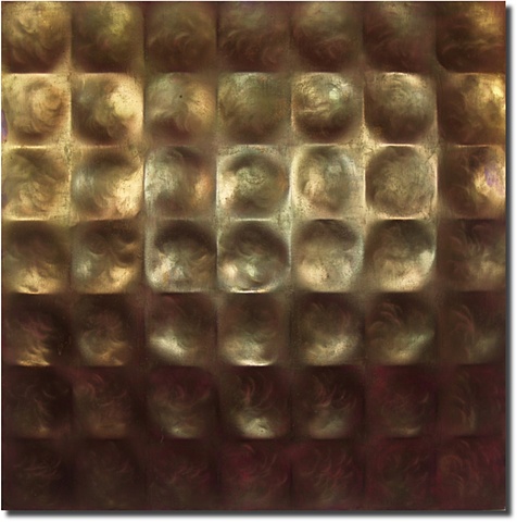 hammered panel / bronze