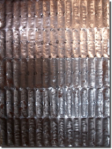 hammered panel / raw steel (in-progress)