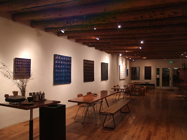 dave hardy / hammered panels at cafe loka / taos, new mexico
