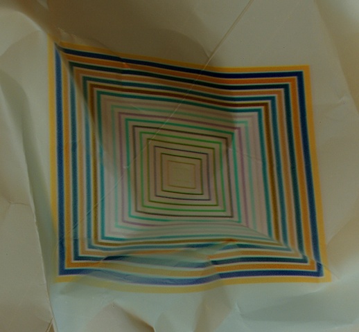 light deposit on paper
