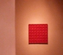 hammered panel / vermillion [sold]