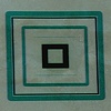 light deposit / nested squares on smooth plaster