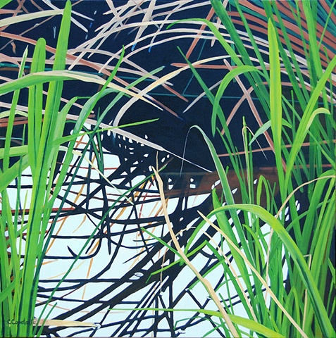 Lake Alice Grasses III painting by Cindy Capehart