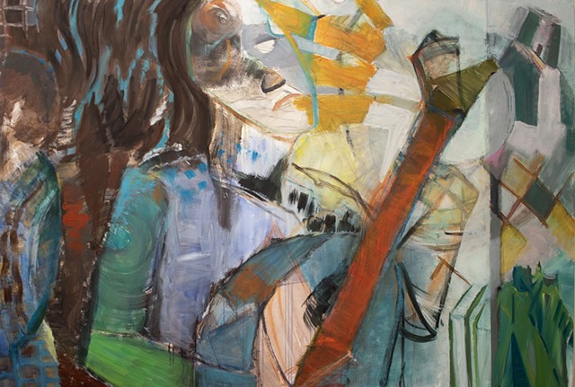 Woman with Mandolin <sold>