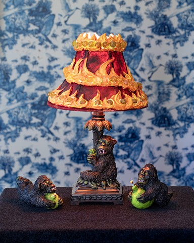 Flaming Guerilla Lamp 
