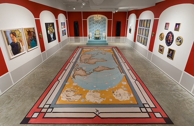 floor piece and gallery view