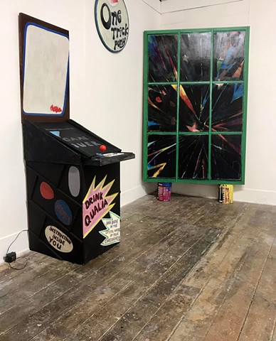 Kaput ( timber constructed & mixed media superannuated Arcade Game  & the Bad Warp Factor 
