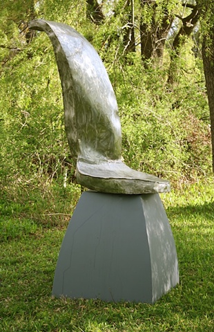 Keyhole Falls waterfall sculpture, outdoor sculpture 