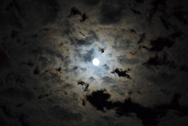 moon, night sky, moonlight, supermoon, super moon, clouds, cloudy night, photography