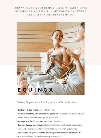 Equinox Bridal Brochure