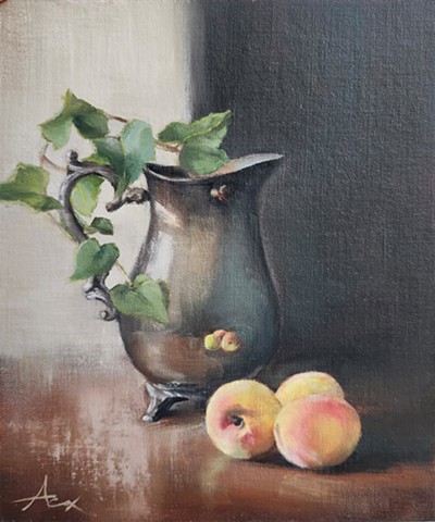 Pitcher with Peaches