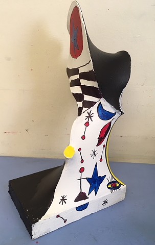 Free form sculptures inspired by artist Miro