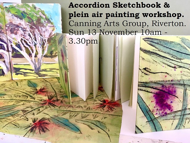 Accordion Sketchbook & Plein Air Painting Workshop
