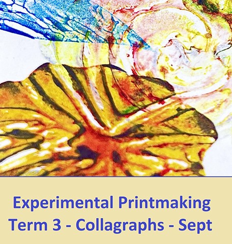 Experimental Printmaking Term 3 - collagraphs
