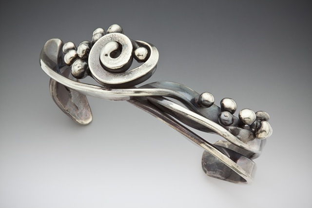 Fabricated Nickel Silver Cuff Bracelet