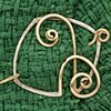 Bronze and Nickel Shawl Pin