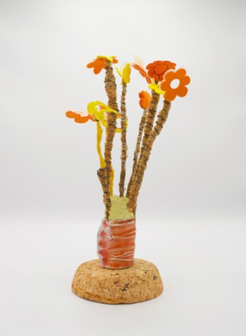 Orange Foam Flower Bouquet