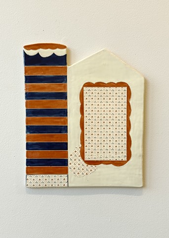 Red and Blue Flower Stack House