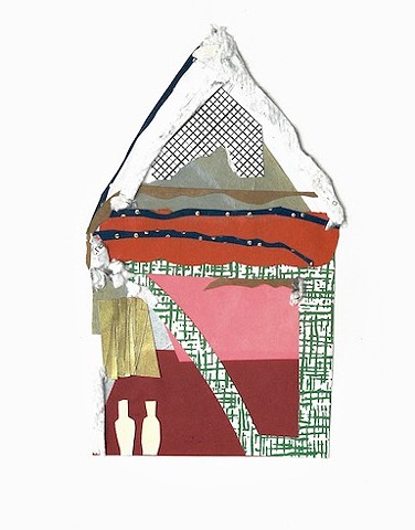 Gold Vase Green Window House
