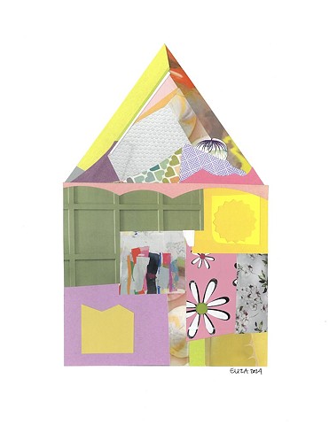 Pink Flower, Green Door House