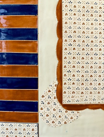 Red and Blue Flower Stack House