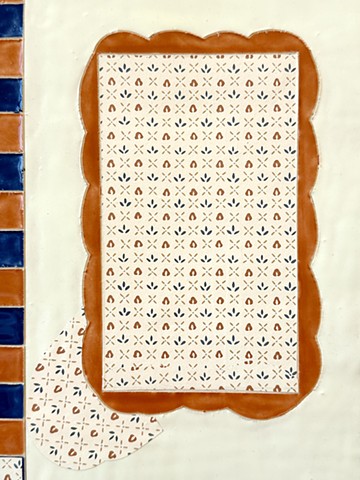 Red and Blue Flower Stack House