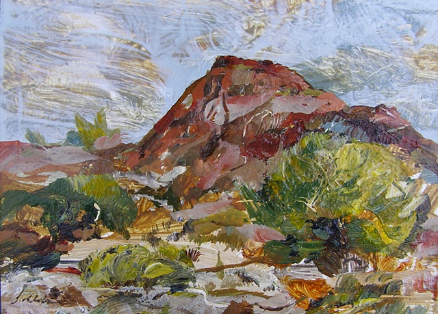 Annimated Landscape Red Mountain