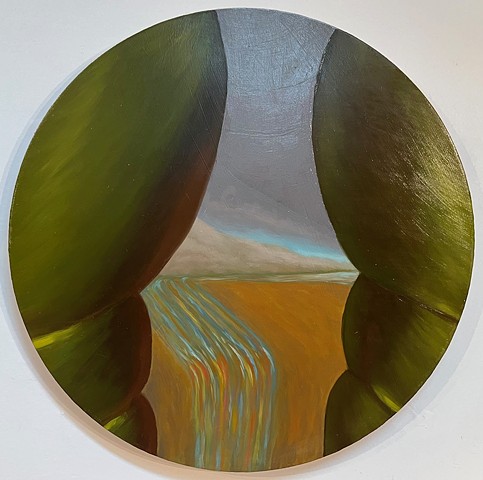 View through the legs of Godzilla