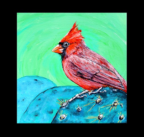 Cardinal in the Desert
