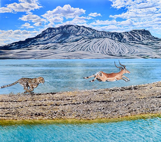 "Cheetah, Impala, and Cody, WY"