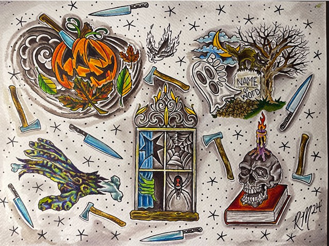 Halloween flash sheet