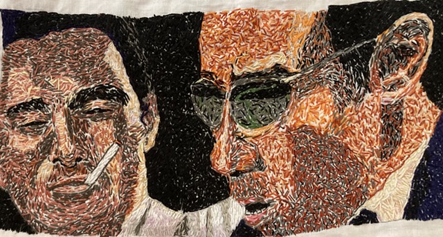 Yakuza Crazy Gun Blanket (detail: square 7)