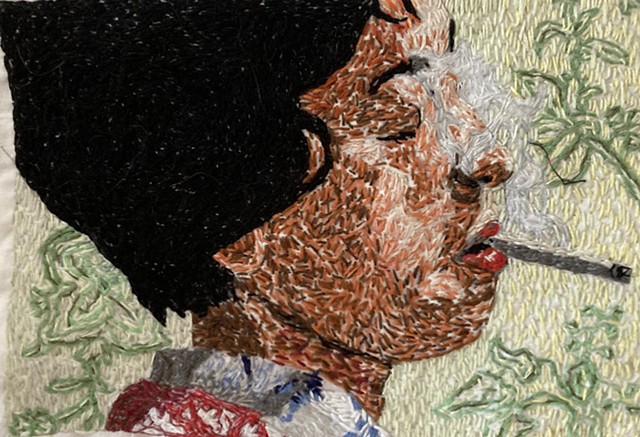 Yakuza Crazy Gun Blanket (detail: square 8))